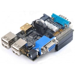 Raspberry pi-expansion-board-adds-vga-output-rtc-and-more