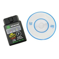 Mini ELM327 Bluetooth V2.1 OBD Car Wireless Adapter Scanner Tool Support SAE J1850 CAN Cable BLACK