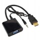 HDMI to VGA converter with line out